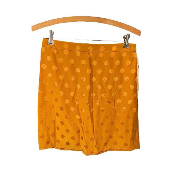 Band of Gypsies Bundy Mini Skirt Gold Size Small Polka Dot Retro NWT - Picture 1 of 8
